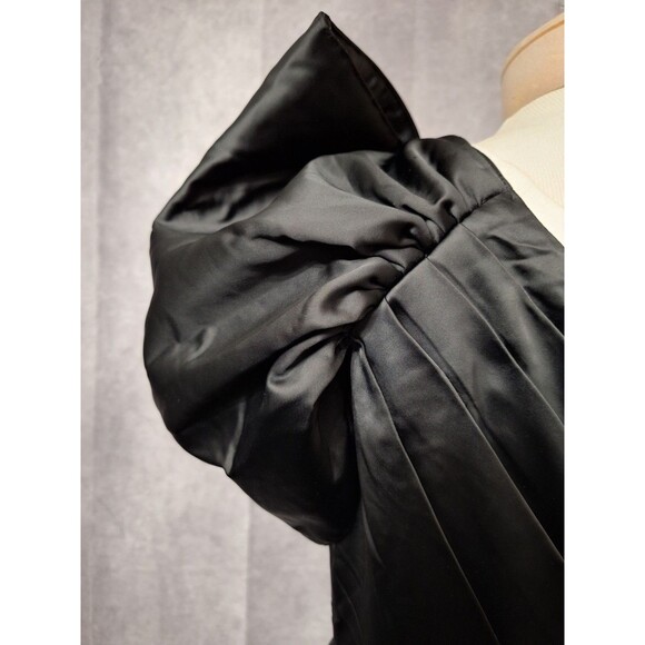 NEW Ryu One Shoulder Cocktail Dress Sz L Puff Sleeve A-Line Fairy Party Holiday - Picture 10 of 14